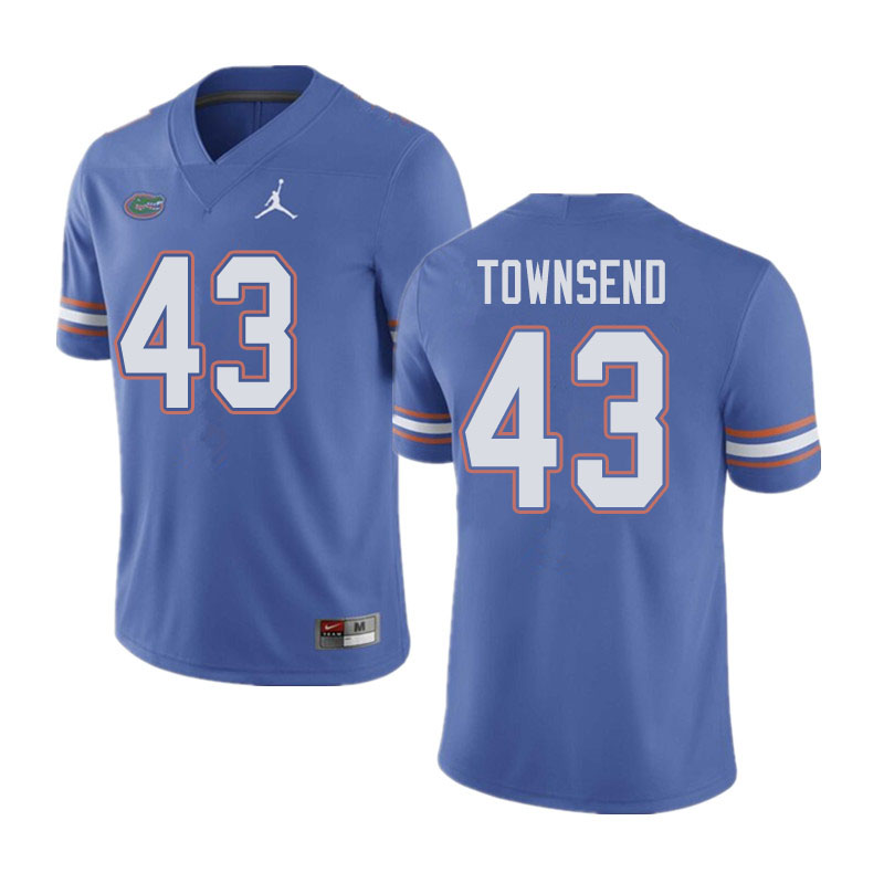 Jordan Brand Men #43 Tommy Townsend Florida Gators College Football Jerseys Sale-Blue